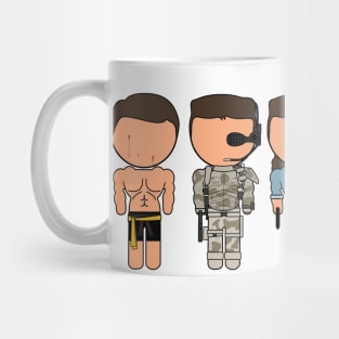 Van Damme Through the Ages - "Vector-Eds" Mug